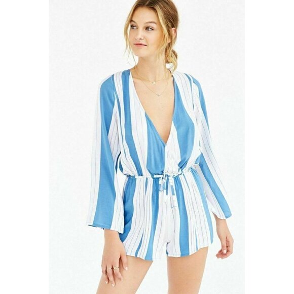Faithfull The Brand Women's Blue Vision Romper L - Picture 5 of 6